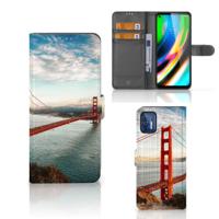 Motorola Moto G9 Plus | Flip Cover | Golden Gate Bridge