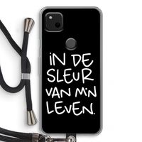 De Sleur: Pixel 4a Transparant Hoesje met koord
