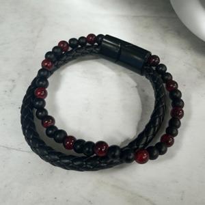 Dubbele Armband met Rode Jaspis Kralen - Sieraden - Spiritueelboek.nl