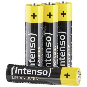 Intenso 7501414 AAA batterij (potlood) Alkaline 1250 mAh 1.5 V 4 stuk(s)