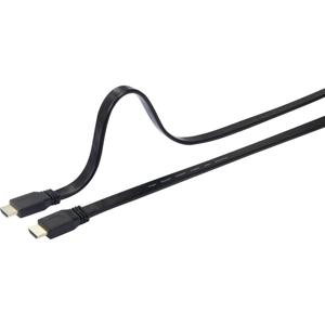 SpeaKa Professional SP-7541956 HDMI-kabel HDMI Aansluitkabel HDMI-A-stekker, HDMI-A-stekker 5.00 m Zwart Audio Return Channel (ARC), Vergulde steekcontacten,
