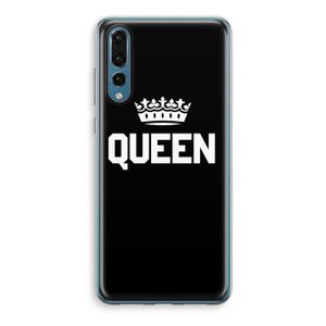 Queen zwart: Huawei P20 Pro Transparant Hoesje