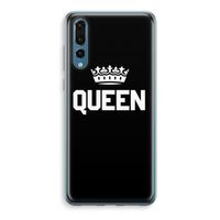 Queen zwart: Huawei P20 Pro Transparant Hoesje