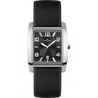 Horlogeband Jacques Lemans 1-1304-ZW Leder Zwart 24mm