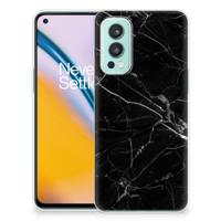 OnePlus Nord 2 5G | TPU | Siliconen hoesje | Marmer Zwart - Origineel Cadeau Vader