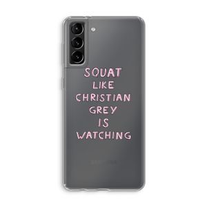 Christian Grey: Samsung Galaxy S21 Plus Transparant Hoesje