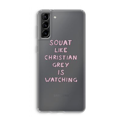 Christian Grey: Samsung Galaxy S21 Plus Transparant Hoesje