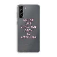 Christian Grey: Samsung Galaxy S21 Plus Transparant Hoesje