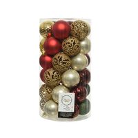 Kerstballen Mix 37 st. - Multi - Decoris