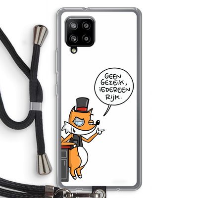 Geen Gezeik: Samsung Galaxy A42 5G Transparant Hoesje met koord