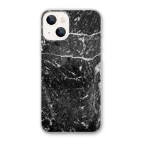 Zwart marmer: iPhone 13 Transparant Hoesje