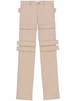 Burberry pantalon à poches cargo - Tons neutres