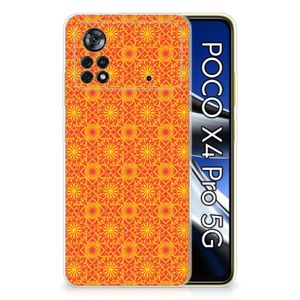 Xiaomi Poco X4 Pro 5G TPU bumper Batik Oranje