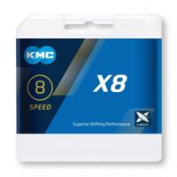 KMC fietsketting x8 zilver 114 schakels