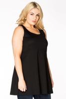 Yoek Top flare | Zwart | Maat 58/60
