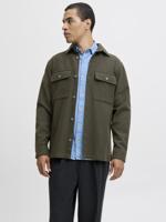 J-j Premium Jprrayle Melange Solid L/s Overshirt Sn Overshirt Peat