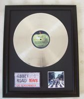 Platina plaat The Beatles Abbey Road