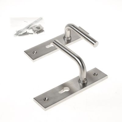 Krukgarnituur roestvaststaal massief l-model rechthoekig pc 55