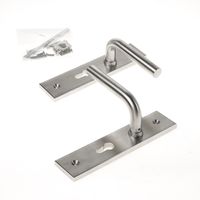 Krukgarnituur roestvaststaal massief l-model rechthoekig pc 55 - thumbnail