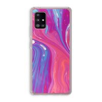 Paarse stroom: Samsung Galaxy A51 5G Transparant Hoesje