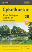 Fietskaart 28 Cykelkartan Södra Roslagen south - Stockholm | Norstedts - thumbnail