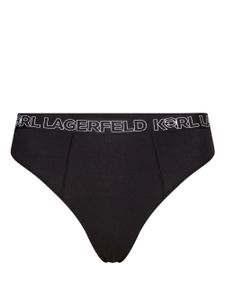 Karl Lagerfeld culotte Ikonik 2.0 à taille haute - Noir