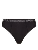 Karl Lagerfeld culotte Ikonik 2.0 à taille haute - Noir - thumbnail