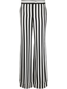 Moschino pantalon palazzo à rayures - Noir