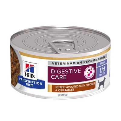 Hill&apos;s Prescription Diet i/d Low Fat Digestive Care met kip hondenvoer nat stoofpotje kip & groenten 156g blik