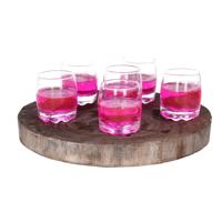 Alessandro Shotglaasjes Roma - 12x stuks - glas - 80 ml - borrelglazen - likeurglazen