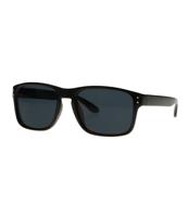 Spectrum zonnebril zwart rechthoek bruin glas unisex