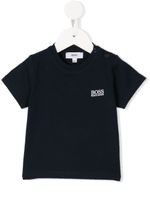 BOSS Kidswear t-shirt à logo brodé - Bleu