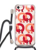 Dogs: iPhone 7 Transparant Hoesje met koord