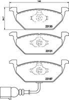 Remmenset, remschijf BREMBO, Remschijftype: Binnen geventileerd, Inbouwplaats: Achteras: , u.a. für VW, Skoda, Audi, Seat