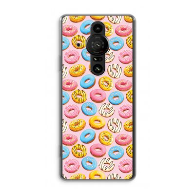 Pink donuts: Sony Xperia Pro-I Transparant Hoesje