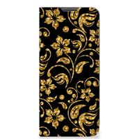 Nokia G50 Smart Cover Gouden Bloemen