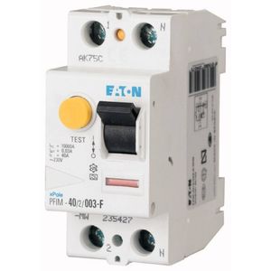 Eaton 187449 PFIM-25/2/003-G/F Aardlekschakelaar Voor mengfrequenties s 2-polig 25 A 0.03 A 230 V