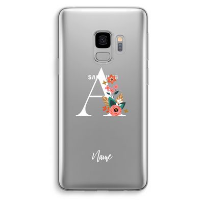 Pink Bouquet: Samsung Galaxy S9 Transparant Hoesje