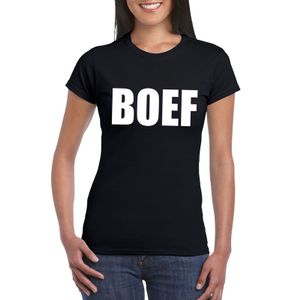 Boef fun t-shirt zwart voor dames 2XL  -