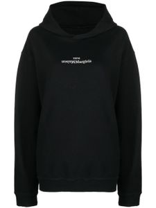 Maison Margiela hoodie à logo imprimé - Noir