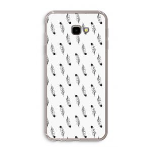 Pluimen: Samsung Galaxy J4 Plus Transparant Hoesje