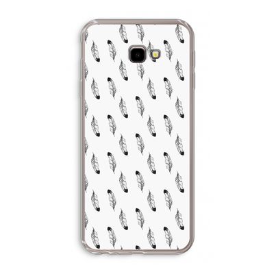 Pluimen: Samsung Galaxy J4 Plus Transparant Hoesje