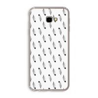 Pluimen: Samsung Galaxy J4 Plus Transparant Hoesje