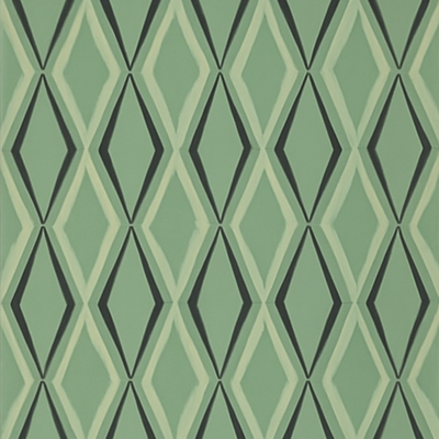 Groene diamanten uit de jaren 30 vintage behang
