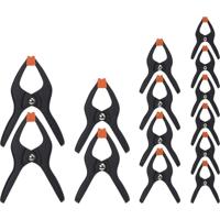 JORGENSEN 93260 Set veerklemmen 14-delig Spanbreedte (max.):76 mm Afm. werkbereik:70 mm