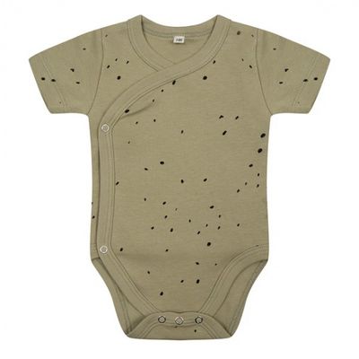 Little Indians romper Dots junior katoen grijs/wit