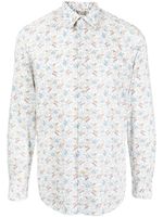 Paul Smith chemise à fleurs - Blanc