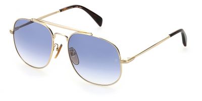 David Beckham zonnebril 7004/S cat. 3 rond staal goud/blauw David Beckham zonnebril 7004/S cat. 3 rond staal goud/blauw