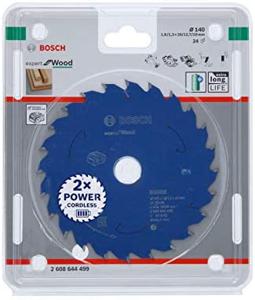 Bosch Accessoires Expert for Wood cirkelzaagblad voor accuzagen 140x1,8/1,3x20 T24 - 1 stuk(s) - 2608644499 - 2608644499