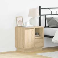 Nachtkastje 2 pcs Sonoma eiken 50 x 34.5 x 50 cm. Bewerkt hout